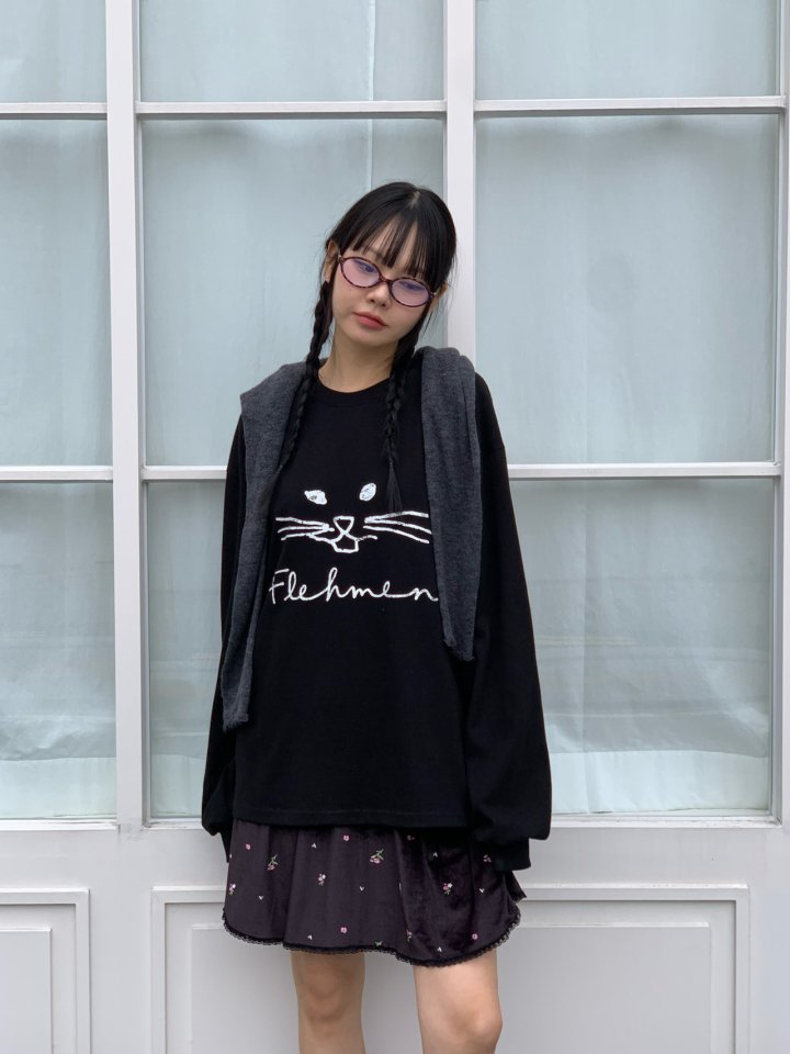 Bricklane - Korean Women Fashion - #momslook - Cat Tee - 10