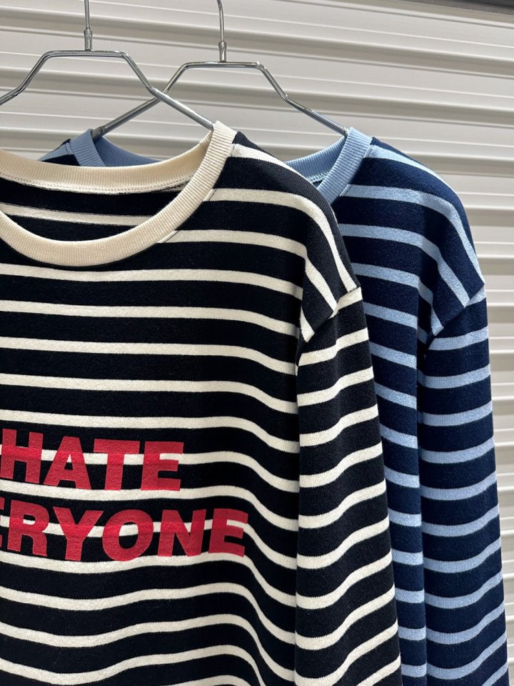 Bricklane - Korean Women Fashion - #thelittlethings - Stripe Hate Tee - 2