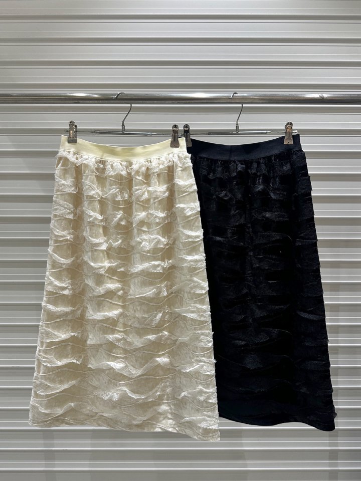 Bricklane - Korean Women Fashion - #vintageinspired - Wave Velvet Skirt