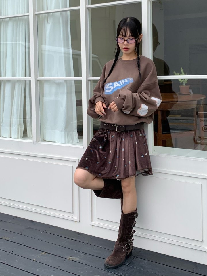 Bricklane - Korean Women Fashion - #womensfashion - Velvet Mini Skirt - 8