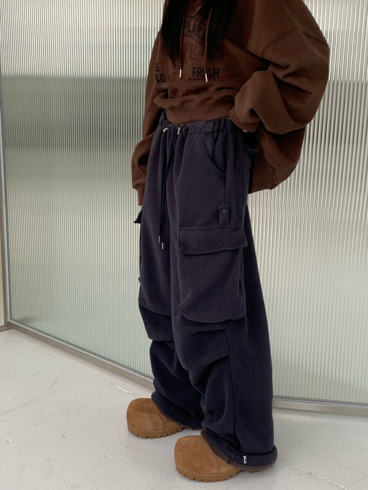 Bricklane - Korean Women Fashion - #momslook - Double-sided Fleece Pants - 4