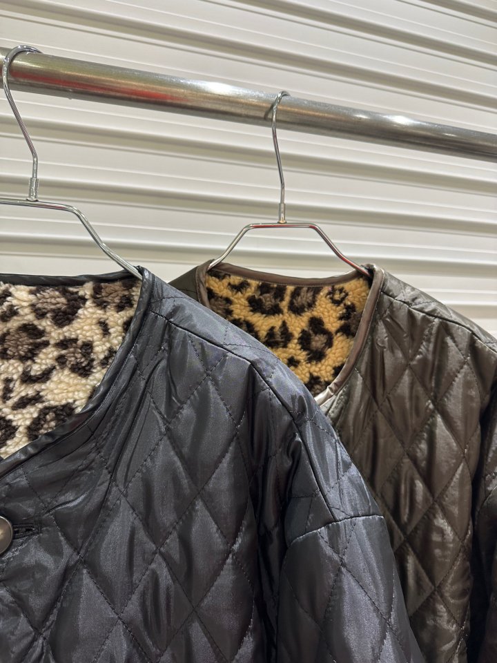 Bricklane - Korean Women Fashion - #womensfashion - Leopard Dumble Reversible Jacket - 5