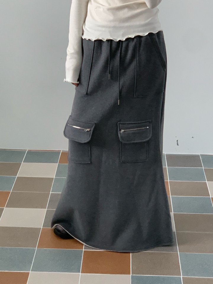 Bricklane - Korean Women Fashion - #womensfashion - Long Fleece Skirt - 11