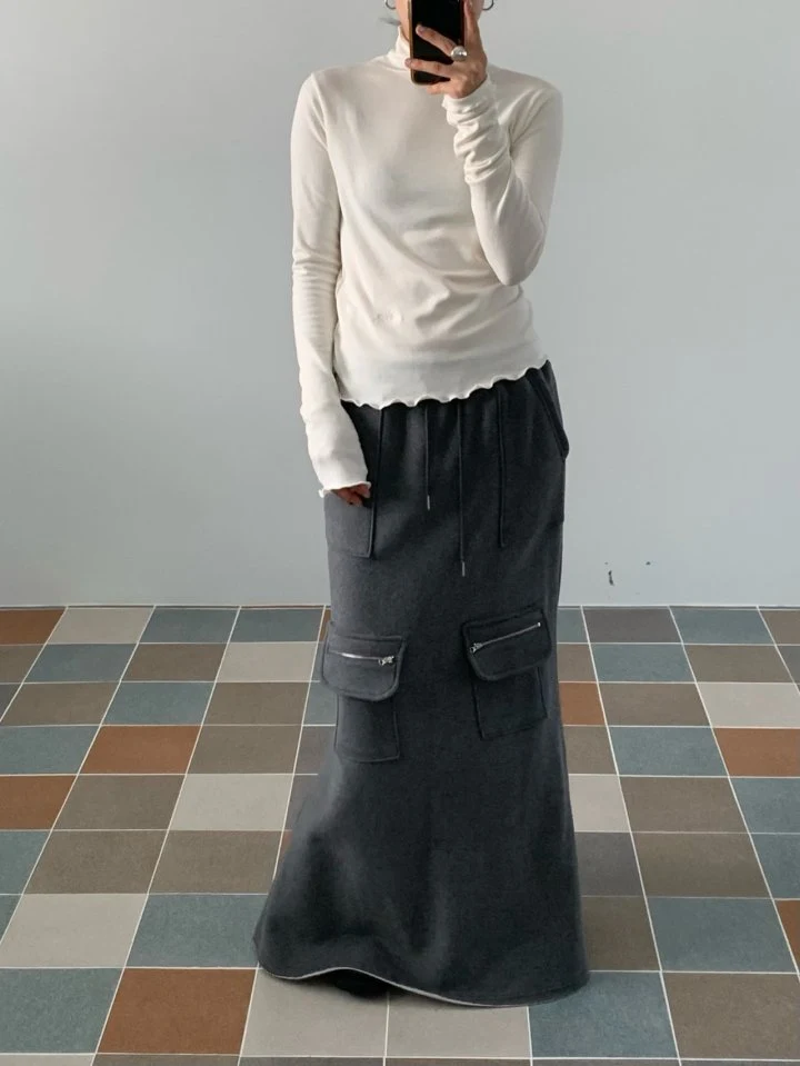 Bricklane - Korean Women Fashion - #womensfashion - Long Fleece Skirt - 9