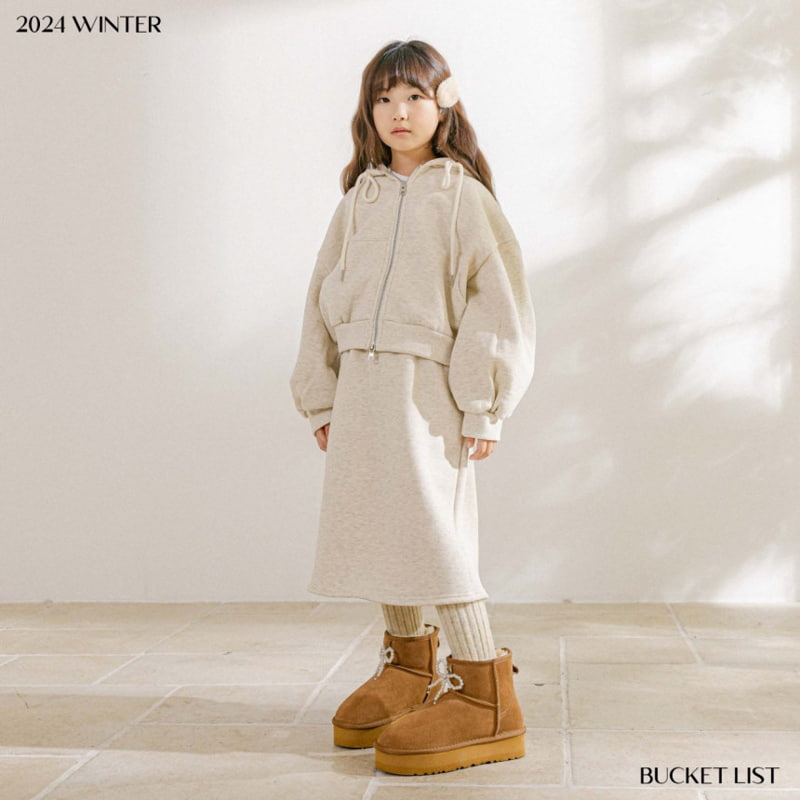 Bucket List - Korean Children Fashion - #Kfashion4kids - Brushed Sweatskirt - 6