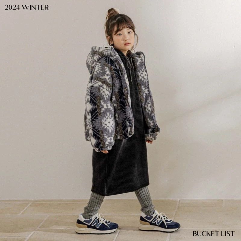 Bucket List - Korean Children Fashion - #Kfashion4kids - Hooded One-piece - 3