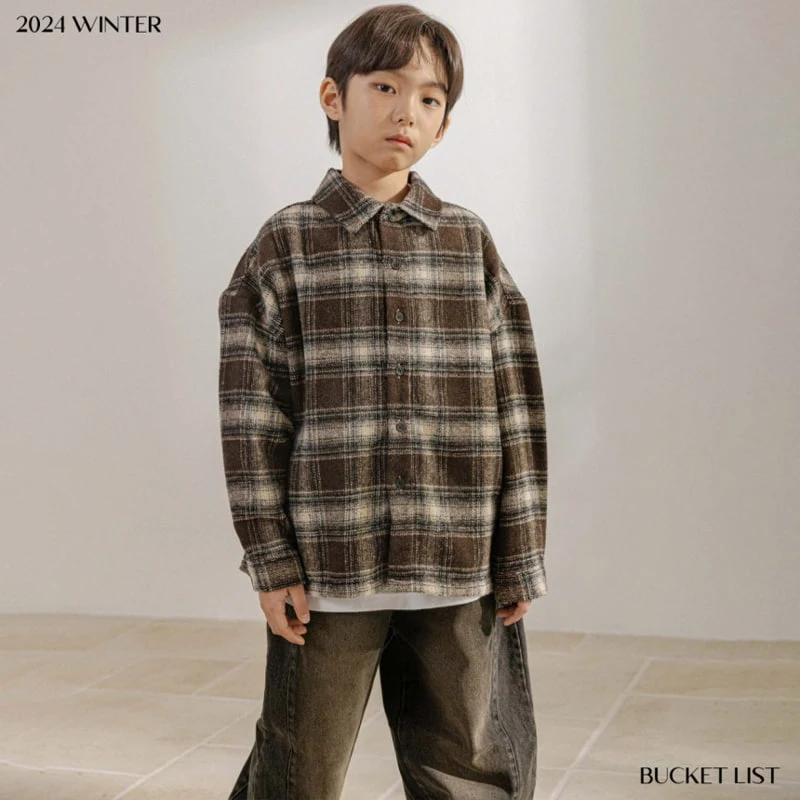 Bucket List - Korean Children Fashion - #childofig - Melo Check Shirt - 6