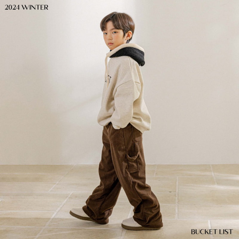 Bucket List - Korean Children Fashion - #childofig - Corduroy Carpenter Pants - 6