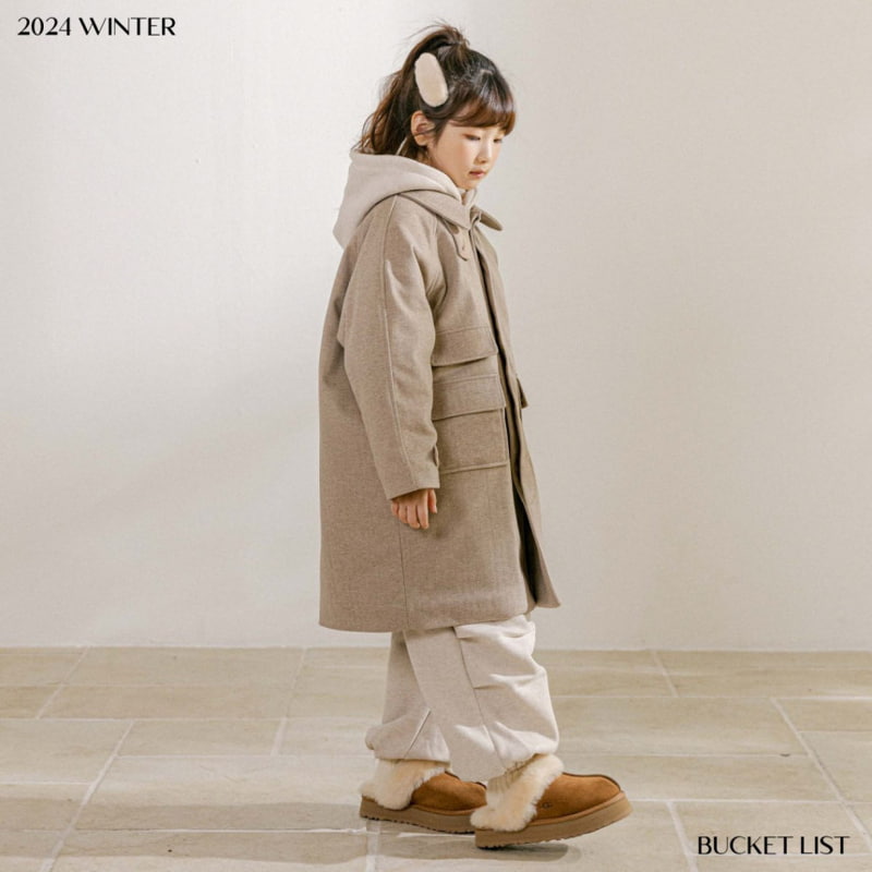 Bucket List - Korean Children Fashion - #childofig - Herringbone Coat - 5