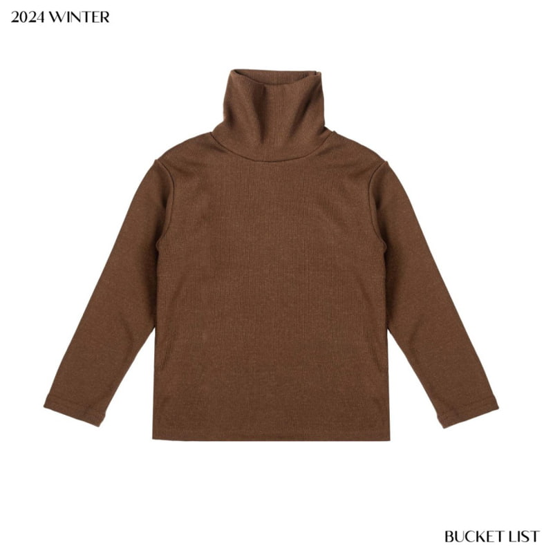 Bucket List - Korean Children Fashion - #childofig - Basic Turtleneck Tee - 2