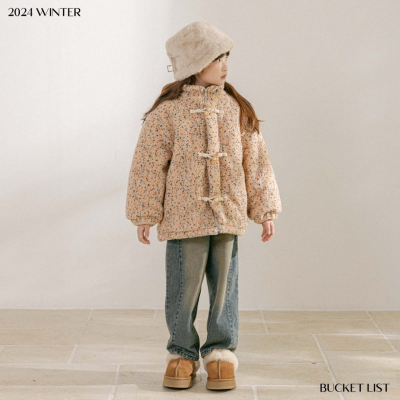 Bucket List - Korean Children Fashion - #designkidswear - Washed Balloon Denim Pants - 7