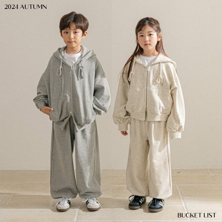 Bucket List - Korean Children Fashion - #designkidswear - Brushed Wide Sweatpants - 6