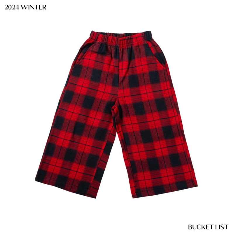 Bucket List - Korean Children Fashion - #designkidswear - Check Sleep Pants - 2