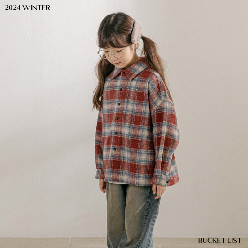 Bucket List - Korean Children Fashion - #discoveringself - Melo Check Shirt - 9