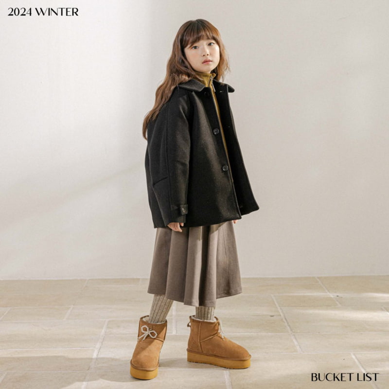 Bucket List - Korean Children Fashion - #discoveringself - Balloon Half Coat - 5