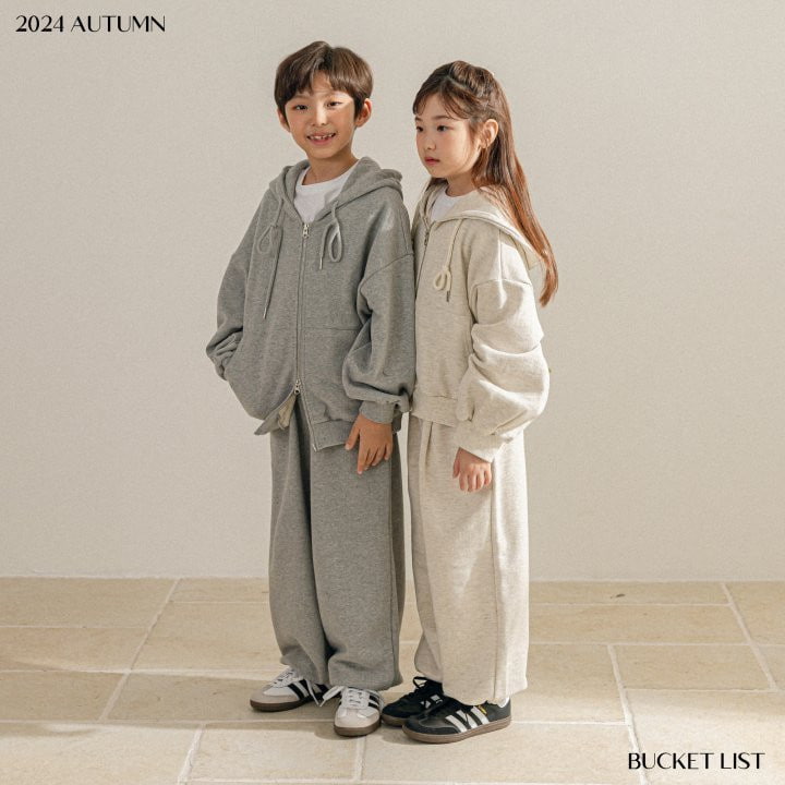 Bucket List - Korean Children Fashion - #fashionkids - Brushed Wide Sweatpants - 8