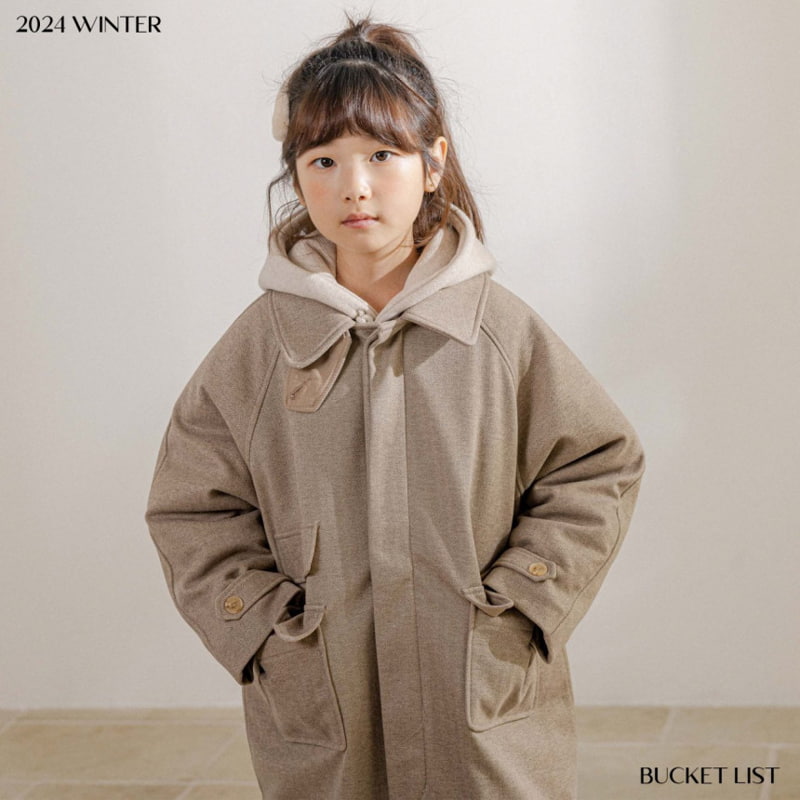 Bucket List - Korean Children Fashion - #kidsshorts - Herringbone Coat - 10