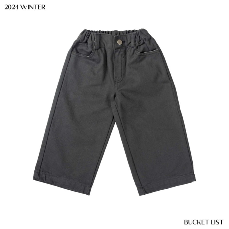 Bucket List - Korean Children Fashion - #kidsshorts - Cotton Wide Pants