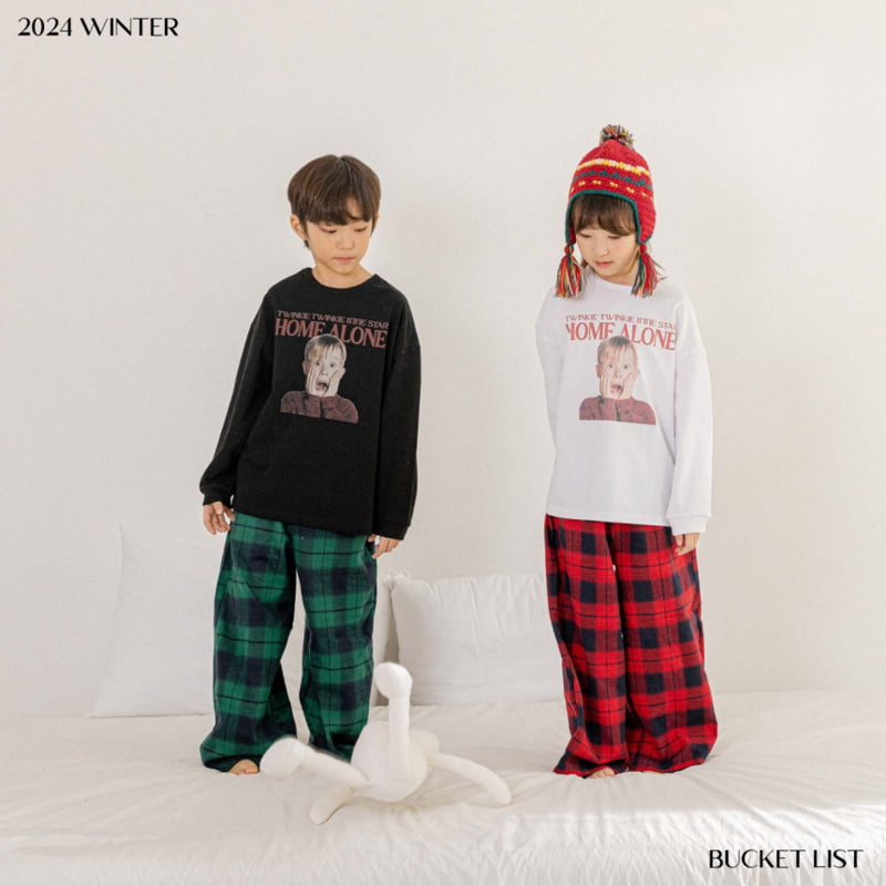 Bucket List - Korean Children Fashion - #littlefashionista - Check Sleep Pants - 9