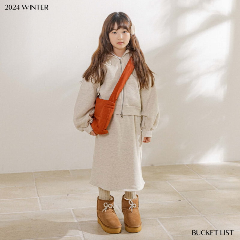 Bucket List - Korean Children Fashion - #littlefashionista - Brushed Sweatskirt - 7