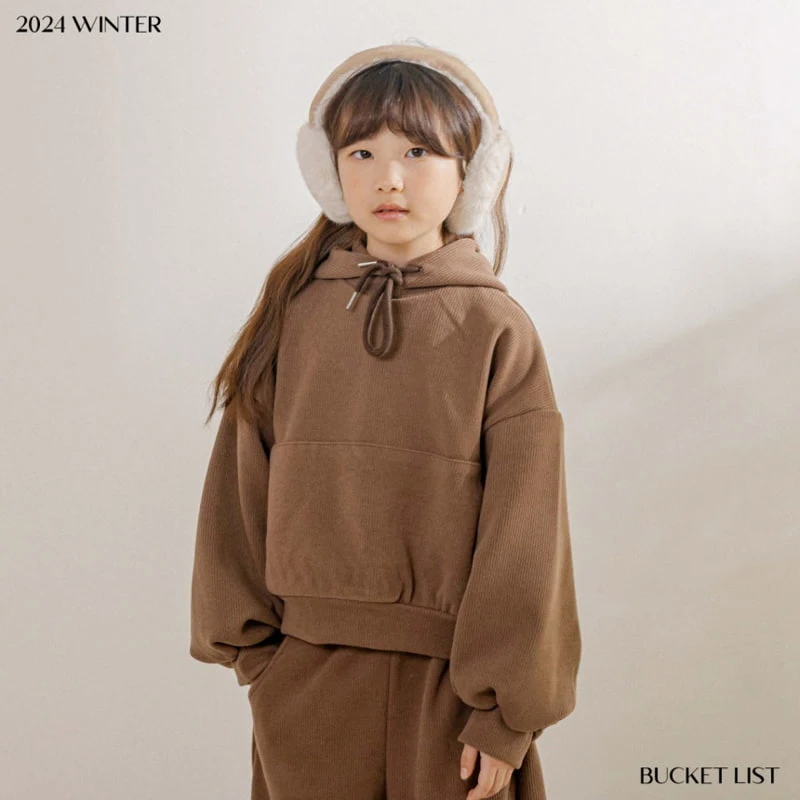 Bucket List - Korean Children Fashion - #magicofchildhood - Ribbed Crop Hood - 11