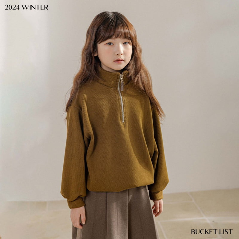 Bucket List - Korean Children Fashion - #todddlerfashion - Knit Half Zip-up - 7