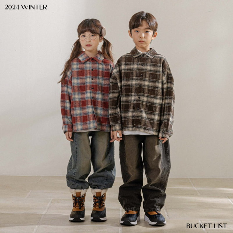 Bucket List - Korean Children Fashion - #toddlerclothing - Washed Balloon Denim Pants - 3