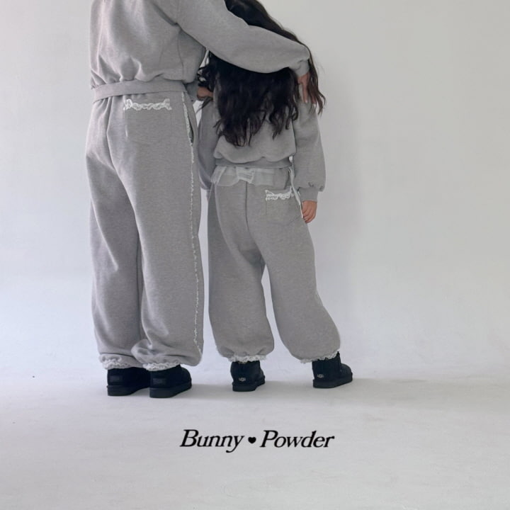 Bunny Powder - Korean Children Fashion - #Kfashion4kids - Anna Jogger Pants With Mom - 2