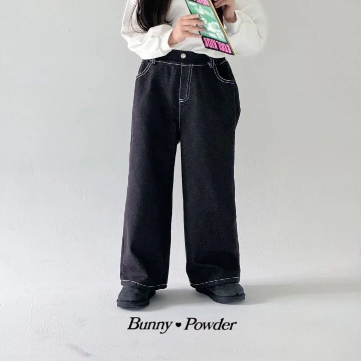 Bunny Powder - Korean Children Fashion - #designkidswear - Gani Denim Pants - 9