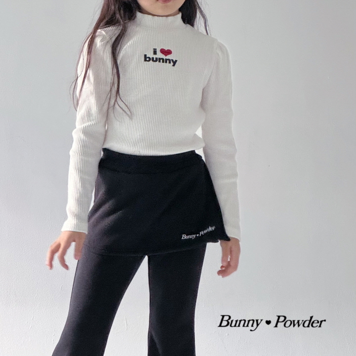 Bunny Powder - Korean Children Fashion - #designkidswear - Heart Puff Tee