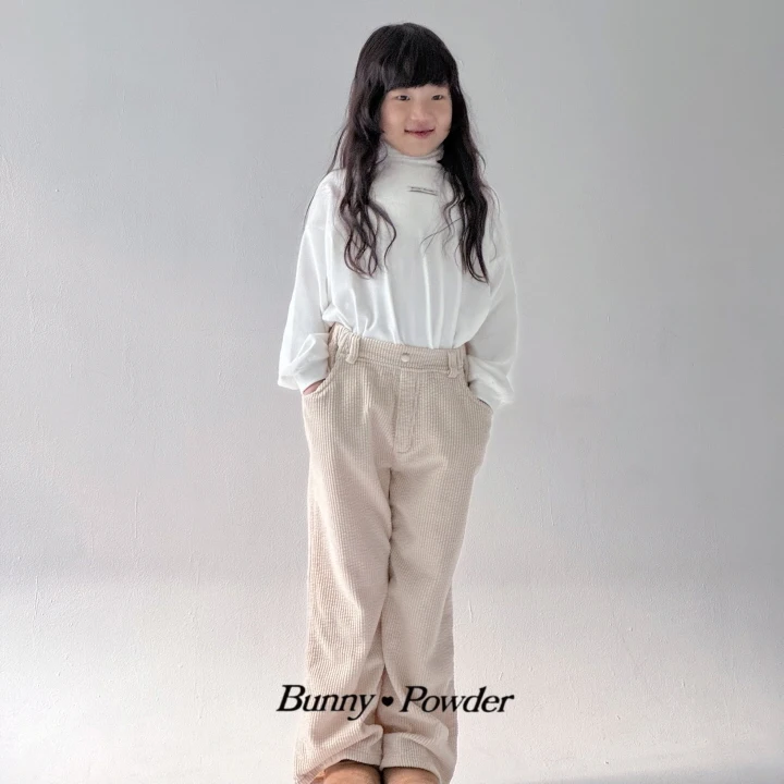 Bunny Powder - Korean Children Fashion - #discoveringself - Ash Corduroy Pants - 4