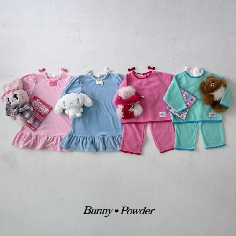 Bunny Powder - Korean Children Fashion - #kidsshorts - Bunny Pajama Set - 3