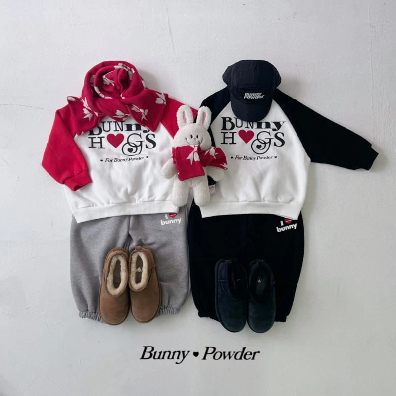 Bunny Powder - Korean Children Fashion - #kidsshorts - Hug Bunny Sweatshirts - 2