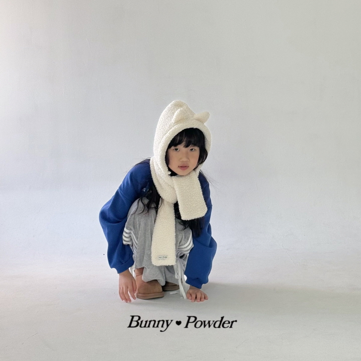 Bunny Powder - Korean Children Fashion - #kidsshorts - Meow Hooded Muffler - 8