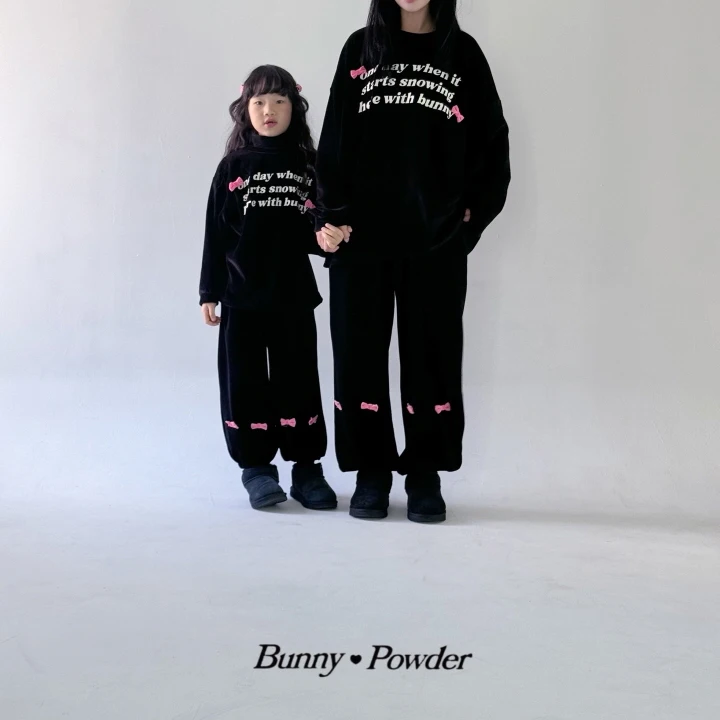 Bunny Powder - Korean Children Fashion - #kidsshorts - First Snow Tee with Mom