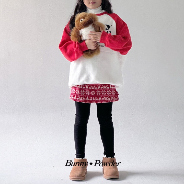 Bunny Powder - Korean Children Fashion - #kidsshorts - Christmas Skirt - 9