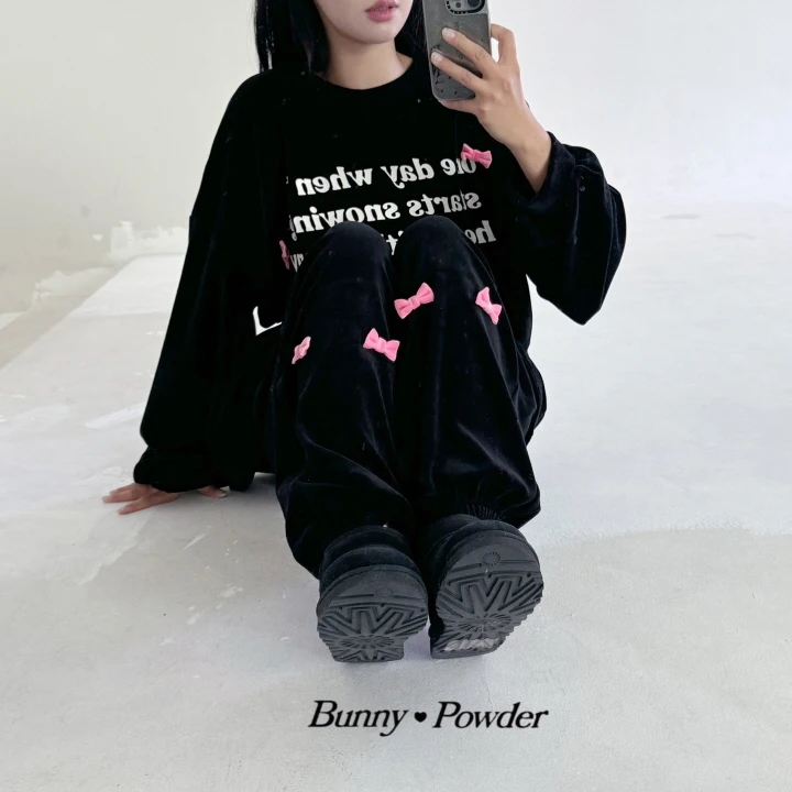 Bunny Powder - Korean Children Fashion - #kidsstore - First Snow Tee with Mom - 2