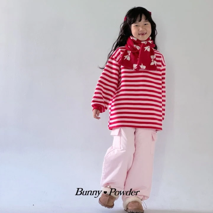 Bunny Powder - Korean Children Fashion - #kidzfashiontrend - Striped Loose Fit Tee With Mom - 2