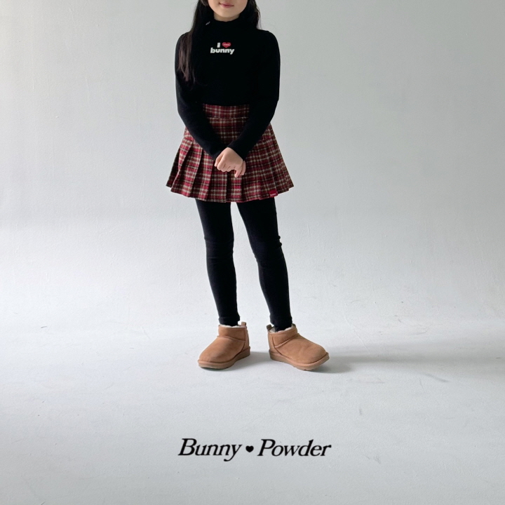 Bunny Powder - Korean Children Fashion - #littlefashionista - Bunny Check Skirt - 11