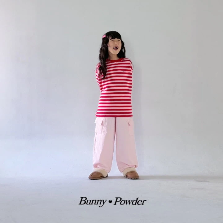 Bunny Powder - Korean Children Fashion - #magicofchildhood - Striped Loose Fit Tee With Mom - 5