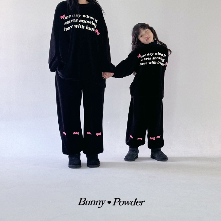 Bunny Powder - Korean Children Fashion - #minifashionista - First Snow Tee with Mom - 7