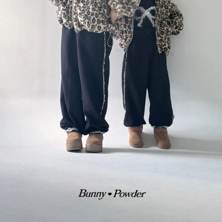 Bunny Powder - Korean Children Fashion - #toddlerclothing - Anna Jogger Pants With Mom - 8