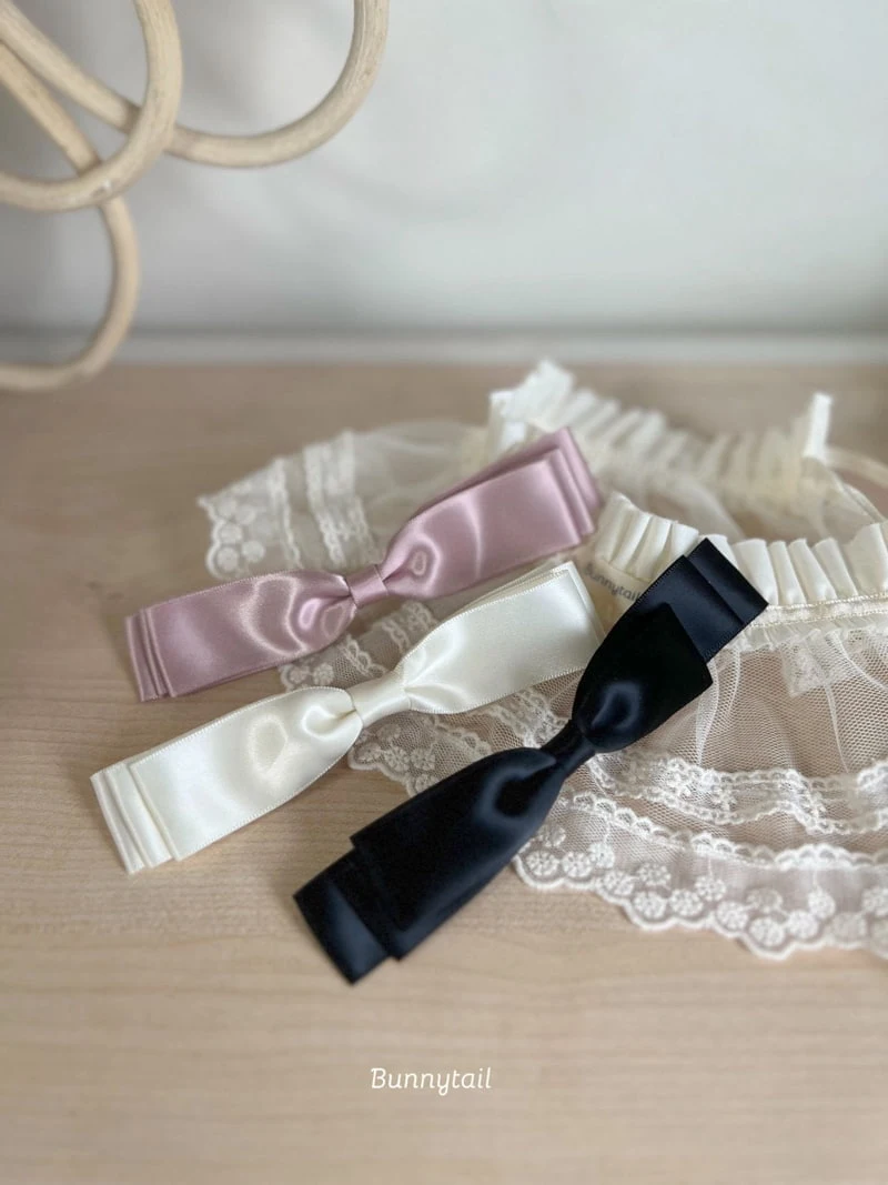 Bunnytail - Korean Baby Fashion - #babyboutiqueclothing - Shine Ribbon Hairclip - 8