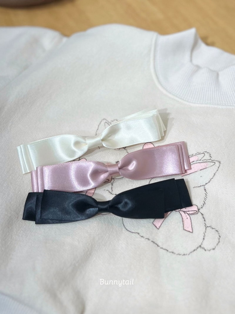 Bunnytail - Korean Baby Fashion - #babywear - Shine Ribbon Hairclip - 3