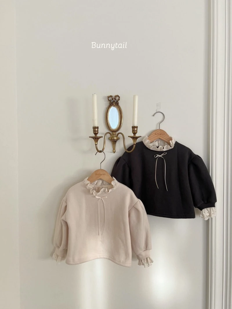 Bunnytail - Korean Baby Fashion - #onlinebabyboutique - Rose Lace Sweatshirt