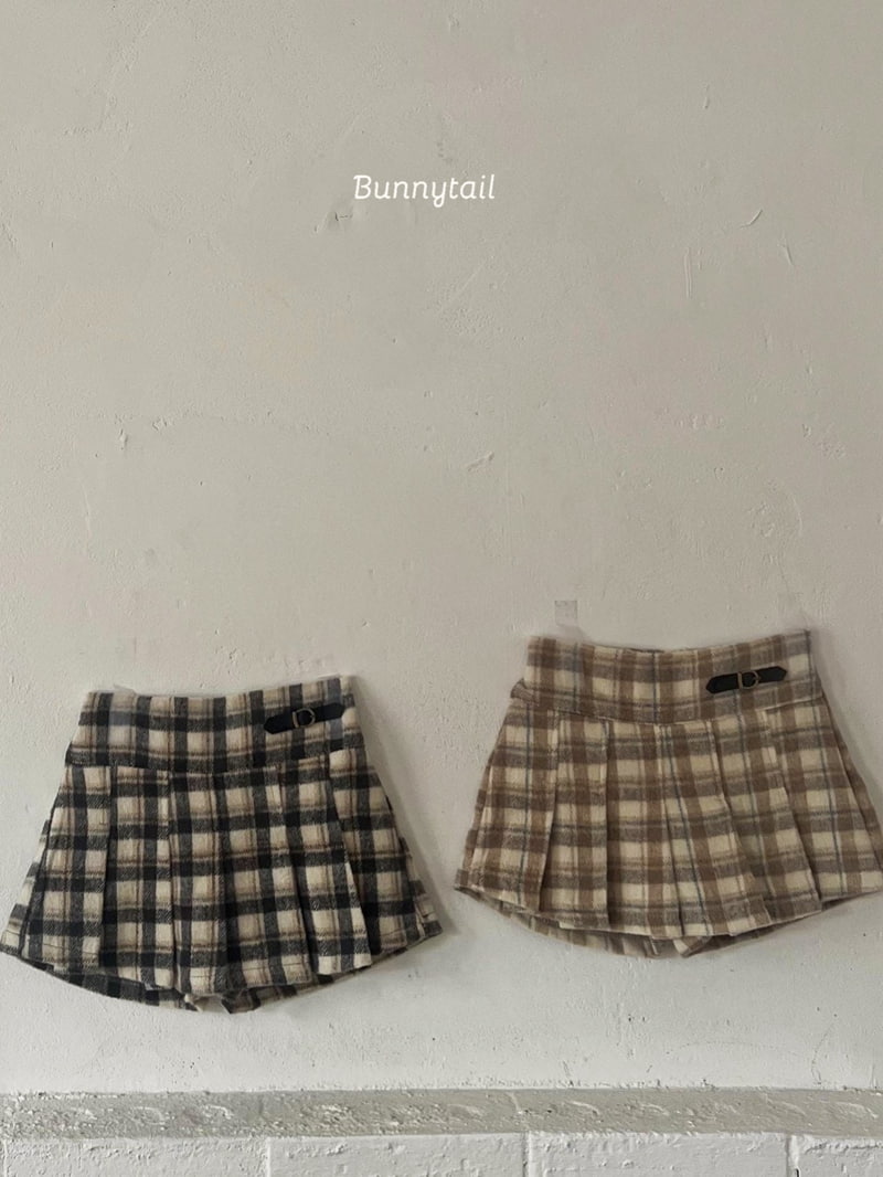 Bunnytail - Korean Baby Fashion - #smilingbaby - Jenny Check Skirt Pants