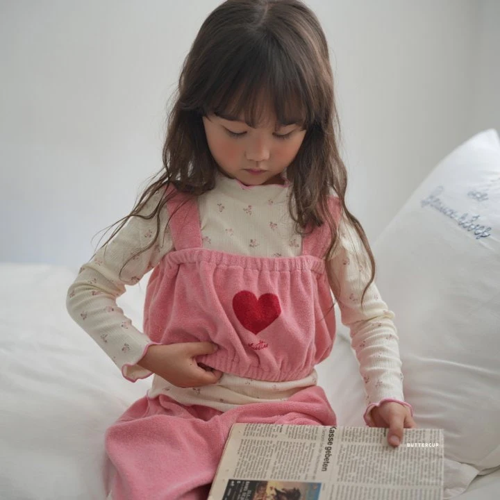 Buttercup - Korean Children Fashion - #Kfashion4kids - Heart Terry Set - 3