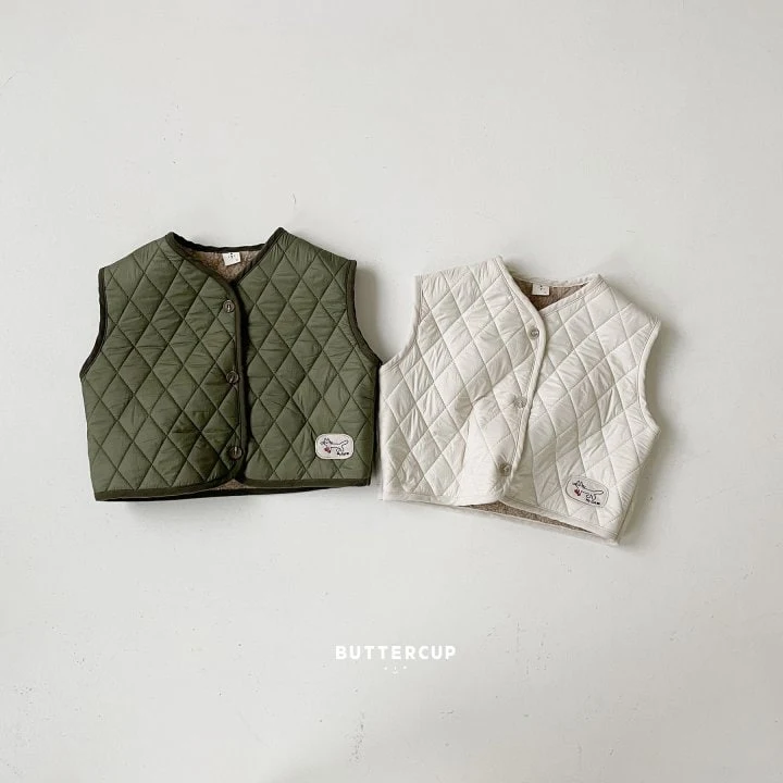 Buttercup - Korean Children Fashion - #childofig - My Cat Quilted Vest - 8