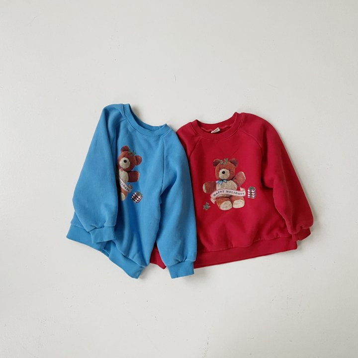 Buttercup - Korean Children Fashion - #childofig - Holiday Bear Sweatshirt - 3