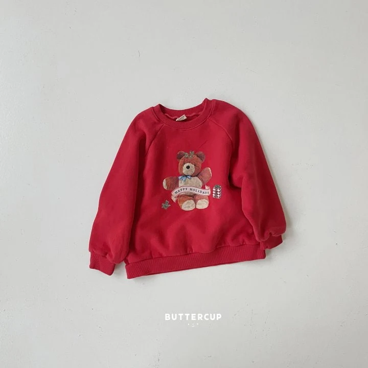 Buttercup - Korean Children Fashion - #childofig - Holiday Bear Sweatshirt - 4